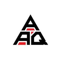 création de logo de lettre triangle aaq avec forme de triangle. monogramme de conception de logo triangle aaq. modèle de logo vectoriel triangle aaq avec couleur rouge. logo triangulaire aaq logo simple, élégant et luxueux.