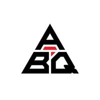 création de logo de lettre triangle abq avec forme de triangle. monogramme de conception de logo triangle abq. modèle de logo vectoriel triangle abq avec couleur rouge. logo triangulaire abq logo simple, élégant et luxueux.