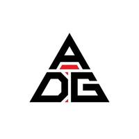 création de logo de lettre triangle adg avec forme de triangle. monogramme de conception de logo triangle adg. modèle de logo vectoriel triangle adg avec couleur rouge. adg logo triangulaire logo simple, élégant et luxueux.