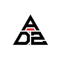création de logo de lettre triangle adz avec forme de triangle. monogramme de conception de logo triangle adz. modèle de logo vectoriel triangle adz avec couleur rouge. logo triangulaire adz logo simple, élégant et luxueux.