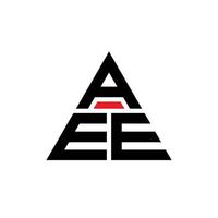 création de logo de lettre triangle aee avec forme de triangle. monogramme de conception de logo triangle aee. modèle de logo vectoriel triangle aee avec couleur rouge. logo triangulaire aee logo simple, élégant et luxueux.