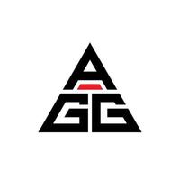 création de logo de lettre triangle agg avec forme de triangle. monogramme de conception de logo triangle agg. modèle de logo vectoriel triangle agg avec couleur rouge. logo triangulaire agg logo simple, élégant et luxueux.