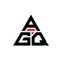 création de logo de lettre triangle agq avec forme de triangle. monogramme de conception de logo triangle agq. modèle de logo vectoriel triangle agq avec couleur rouge. logo triangulaire agq logo simple, élégant et luxueux.