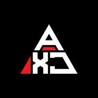 création de logo de lettre triangle axj avec forme de triangle. monogramme de conception de logo triangle axj. modèle de logo vectoriel triangle axj avec couleur rouge. logo triangulaire axj logo simple, élégant et luxueux.