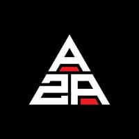 création de logo de lettre triangle aza avec forme de triangle. monogramme de conception de logo triangle aza. modèle de logo vectoriel triangle aza avec couleur rouge. logo triangulaire aza logo simple, élégant et luxueux.