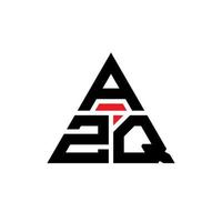 création de logo de lettre triangle azq avec forme de triangle. monogramme de conception de logo triangle azq. modèle de logo vectoriel triangle azq avec couleur rouge. logo triangulaire azq logo simple, élégant et luxueux.