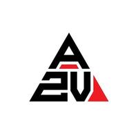 création de logo de lettre triangle azv avec forme de triangle. monogramme de conception de logo triangle azv. modèle de logo vectoriel triangle azv avec couleur rouge. logo triangulaire azv logo simple, élégant et luxueux.