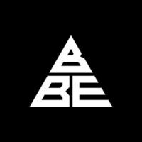 création de logo lettre bbe triangle avec forme de triangle. monogramme de conception de logo triangle bbe. modèle de logo vectoriel triangle bbe avec couleur rouge. logo triangulaire bbe logo simple, élégant et luxueux.