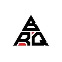 création de logo de lettre triangle brq avec forme de triangle. monogramme de conception de logo triangle brq. modèle de logo vectoriel triangle brq avec couleur rouge. logo triangulaire brq logo simple, élégant et luxueux.