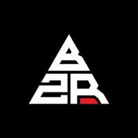 création de logo de lettre triangle bzr avec forme de triangle. monogramme de conception de logo triangle bzr. modèle de logo vectoriel triangle bzr avec couleur rouge. logo triangulaire bzr logo simple, élégant et luxueux.