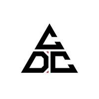 création de logo de lettre triangle cdc avec forme de triangle. monogramme de conception de logo triangle cdc. modèle de logo vectoriel triangle cdc avec couleur rouge. logo triangulaire cdc logo simple, élégant et luxueux.