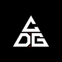 création de logo de lettre triangle cdg avec forme de triangle. monogramme de conception de logo triangle cdg. modèle de logo vectoriel triangle cdg avec couleur rouge. logo triangulaire cdg logo simple, élégant et luxueux.
