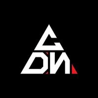 création de logo de lettre triangle cdn avec forme de triangle. monogramme de conception de logo triangle cdn. modèle de logo vectoriel triangle cdn avec couleur rouge. logo triangulaire cdn logo simple, élégant et luxueux.