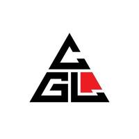 création de logo de lettre triangle cgl avec forme de triangle. monogramme de conception de logo triangle cgl. modèle de logo vectoriel triangle cgl avec couleur rouge. logo triangulaire cgl logo simple, élégant et luxueux.