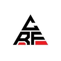 création de logo de lettre triangle crf avec forme de triangle. monogramme de conception de logo triangle crf. modèle de logo vectoriel triangle crf avec couleur rouge. logo triangulaire crf logo simple, élégant et luxueux.