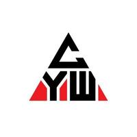 création de logo de lettre triangle cyw avec forme de triangle. monogramme de conception de logo triangle cyw. modèle de logo vectoriel triangle cyw avec couleur rouge. logo triangulaire cyw logo simple, élégant et luxueux.