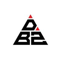 création de logo de lettre triangle dbz avec forme de triangle. monogramme de conception de logo triangle dbz. modèle de logo vectoriel triangle dbz avec couleur rouge. logo triangulaire dbz logo simple, élégant et luxueux.