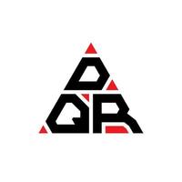 création de logo de lettre triangle dqr avec forme de triangle. monogramme de conception de logo triangle dqr. modèle de logo vectoriel triangle dqr avec couleur rouge. logo triangulaire dqr logo simple, élégant et luxueux.