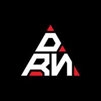 création de logo de lettre triangle drn avec forme de triangle. monogramme de conception de logo triangle drn. modèle de logo vectoriel triangle drn avec couleur rouge. logo triangulaire drn logo simple, élégant et luxueux.