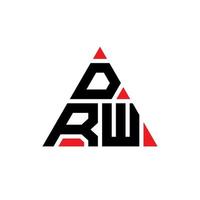 création de logo de lettre triangle drw avec forme de triangle. monogramme de conception de logo triangle drw. modèle de logo vectoriel triangle drw avec couleur rouge. logo triangulaire drw logo simple, élégant et luxueux.