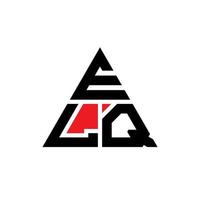 création de logo de lettre triangle elq avec forme de triangle. monogramme de conception de logo triangle elq. modèle de logo vectoriel triangle elq avec couleur rouge. logo triangulaire elq logo simple, élégant et luxueux.