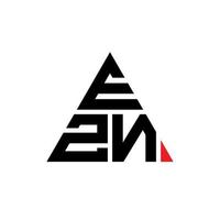 création de logo de lettre triangle ezn avec forme de triangle. monogramme de conception de logo triangle ezn. modèle de logo vectoriel triangle ezn avec couleur rouge. logo triangulaire ezn logo simple, élégant et luxueux.