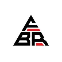 création de logo de lettre triangle fbr avec forme de triangle. monogramme de conception de logo triangle fbr. modèle de logo vectoriel triangle fbr avec couleur rouge. logo triangulaire fbr logo simple, élégant et luxueux.