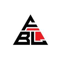 création de logo de lettre triangle fbl avec forme de triangle. monogramme de conception de logo triangle fbl. modèle de logo vectoriel triangle fbl avec couleur rouge. logo triangulaire fbl logo simple, élégant et luxueux.