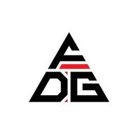 création de logo de lettre triangle fdg avec forme de triangle. monogramme de conception de logo triangle fdg. modèle de logo vectoriel triangle fdg avec couleur rouge. logo triangulaire fdg logo simple, élégant et luxueux.