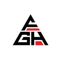 création de logo de lettre triangle fgh avec forme de triangle. monogramme de conception de logo triangle fgh. modèle de logo vectoriel triangle fgh avec couleur rouge. logo triangulaire fgh logo simple, élégant et luxueux.
