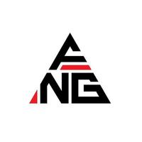 création de logo de lettre triangle fng avec forme de triangle. monogramme de conception de logo triangle fng. modèle de logo vectoriel triangle fng avec couleur rouge. logo triangulaire fng logo simple, élégant et luxueux.