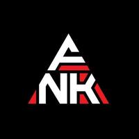 création de logo de lettre triangle fnk avec forme de triangle. monogramme de conception de logo triangle fnk. modèle de logo vectoriel triangle fnk avec couleur rouge. logo triangulaire fnk logo simple, élégant et luxueux.