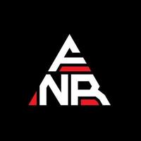 création de logo de lettre triangle fnr avec forme de triangle. monogramme de conception de logo triangle fnr. modèle de logo vectoriel triangle fnr avec couleur rouge. logo triangulaire fnr logo simple, élégant et luxueux.