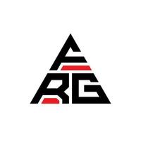 création de logo de lettre triangle frg avec forme de triangle. monogramme de conception de logo triangle frg. modèle de logo vectoriel triangle frg avec couleur rouge. logo triangulaire frg logo simple, élégant et luxueux.