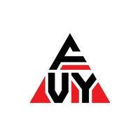 création de logo de lettre triangle fvy avec forme de triangle. monogramme de conception de logo triangle fvy. modèle de logo vectoriel triangle fvy avec couleur rouge. logo triangulaire fvy logo simple, élégant et luxueux.