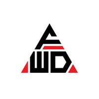 création de logo de lettre triangle fwd avec forme de triangle. monogramme de conception de logo triangle FWD. modèle de logo vectoriel triangle fwd avec couleur rouge. logo triangulaire fwd logo simple, élégant et luxueux.