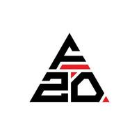 création de logo de lettre triangle fzo avec forme de triangle. monogramme de conception de logo triangle fzo. modèle de logo vectoriel triangle fzo avec couleur rouge. logo triangulaire fzo logo simple, élégant et luxueux.