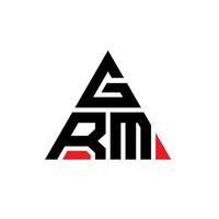 création de logo de lettre triangle grm avec forme de triangle. monogramme de conception de logo triangle grm. modèle de logo vectoriel triangle grm avec couleur rouge. grm logo triangulaire logo simple, élégant et luxueux.
