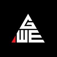 création de logo de lettre triangle gwe avec forme de triangle. monogramme de conception de logo triangle gwe. modèle de logo vectoriel triangle gwe avec couleur rouge. logo triangulaire gwe logo simple, élégant et luxueux.