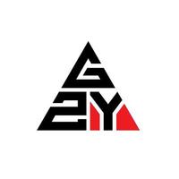 création de logo de lettre triangle gzy avec forme de triangle. monogramme de conception de logo triangle gzy. modèle de logo vectoriel triangle gzy avec couleur rouge. logo triangulaire gzy logo simple, élégant et luxueux.