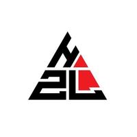 création de logo de lettre triangle hzl avec forme de triangle. monogramme de conception de logo triangle hzl. modèle de logo vectoriel triangle hzl avec couleur rouge. logo triangulaire hzl logo simple, élégant et luxueux.