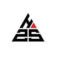 création de logo de lettre triangle hzs avec forme de triangle. monogramme de conception de logo triangle hzs. modèle de logo vectoriel triangle hzs avec couleur rouge. logo triangulaire hzs logo simple, élégant et luxueux.