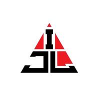 création de logo de lettre triangle ijl avec forme de triangle. monogramme de conception de logo triangle ijl. modèle de logo vectoriel triangle ijl avec couleur rouge. logo triangulaire ijl logo simple, élégant et luxueux.
