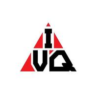 création de logo de lettre triangle ivq avec forme de triangle. monogramme de conception de logo triangle ivq. modèle de logo vectoriel triangle ivq avec couleur rouge. logo triangulaire ivq logo simple, élégant et luxueux.