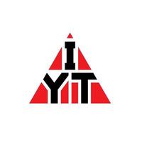 création de logo de lettre triangle iys avec forme de triangle. monogramme de conception de logo triangle iys. modèle de logo vectoriel triangle iys avec couleur rouge. iys logo triangulaire logo simple, élégant et luxueux.