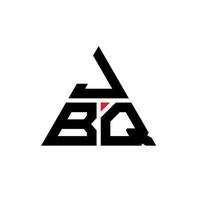 création de logo de lettre triangle jbq avec forme de triangle. monogramme de conception de logo triangle jbq. modèle de logo vectoriel triangle jbq avec couleur rouge. logo triangulaire jbq logo simple, élégant et luxueux.