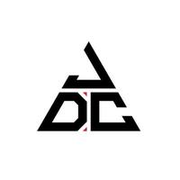 création de logo de lettre triangle jdc avec forme de triangle. monogramme de conception de logo triangle jdc. modèle de logo vectoriel triangle jdc avec couleur rouge. logo triangulaire jdc logo simple, élégant et luxueux.