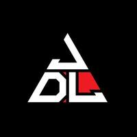 création de logo de lettre triangle jdl avec forme de triangle. monogramme de conception de logo triangle jdl. modèle de logo vectoriel triangle jdl avec couleur rouge. logo triangulaire jdl logo simple, élégant et luxueux.