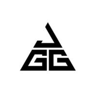 création de logo de lettre triangle jgg avec forme de triangle. monogramme de conception de logo triangle jgg. modèle de logo vectoriel triangle jgg avec couleur rouge. logo triangulaire jgg logo simple, élégant et luxueux.