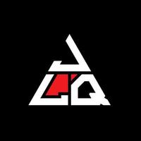 création de logo de lettre triangle jlq avec forme de triangle. monogramme de conception de logo triangle jlq. modèle de logo vectoriel triangle jlq avec couleur rouge. logo triangulaire jlq logo simple, élégant et luxueux.